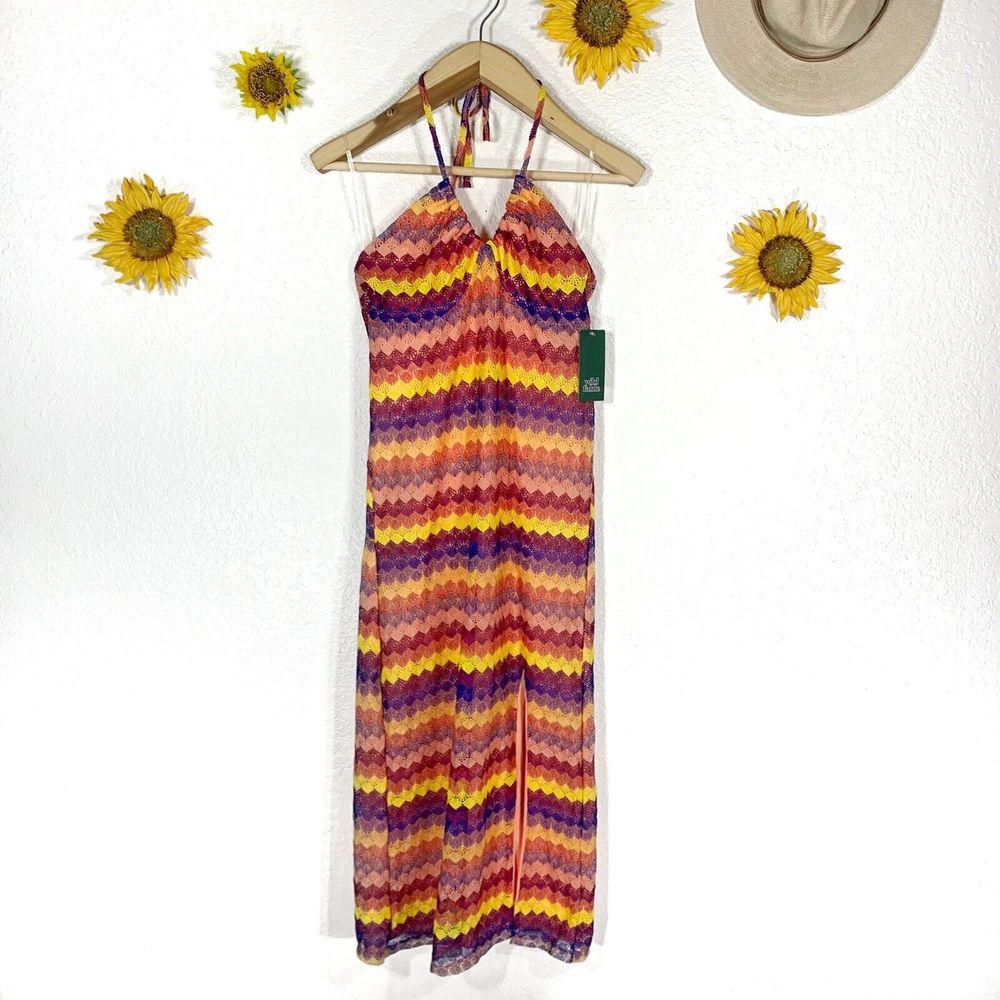 Wild Fable NWT Colorful Knit Maxi Dress Size Medium Women’s